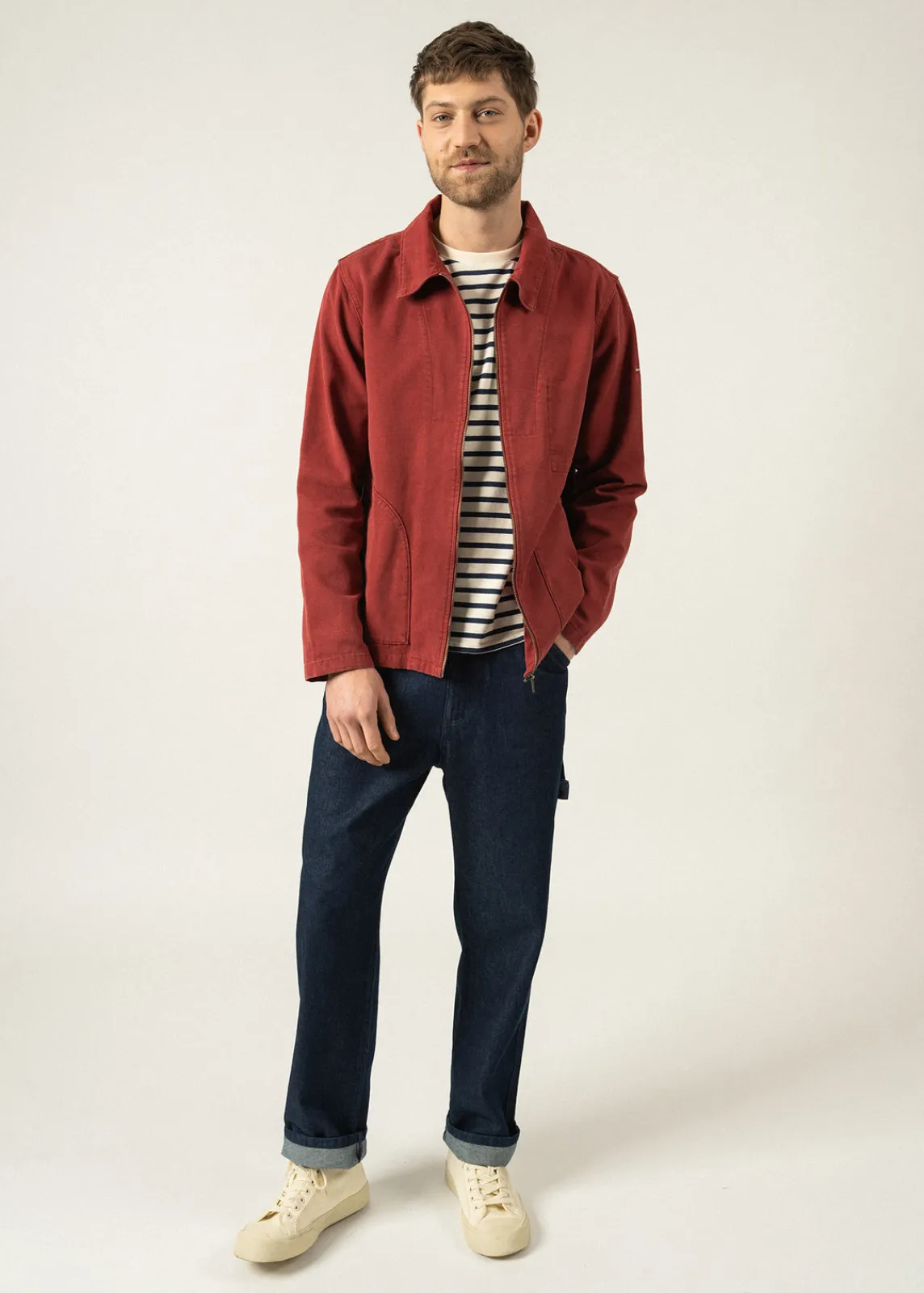 Saint James Shell Jackets & Raincoats*Zephyr smock style jacket Brique