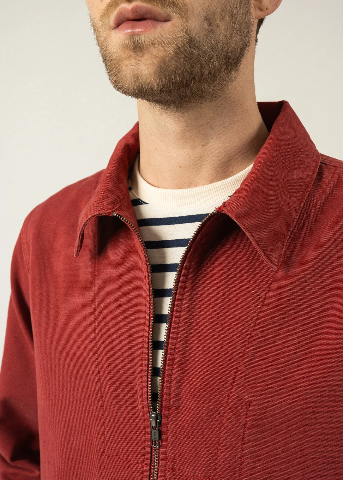 Saint James Shell Jackets & Raincoats*Zephyr smock style jacket Brique